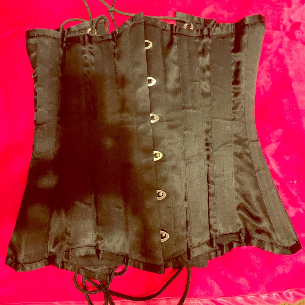 100% SILK *NEW* WAIST CINCHER CORSET STEEL 20”